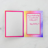 ハッピースパークル誕生日 カード (内部)