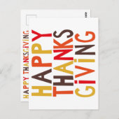 ハッピースペシャルサンクスギビング！ ポストカード (正面/裏面)