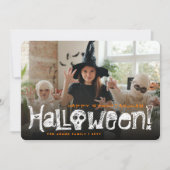 ハッピースポックタキュラーハロウィーンスカル&ボーンズ写真 シーズンカード (正面)