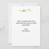 ハッピースポーキー時代のカード家族の写真ハロウィーン時代 (裏面)