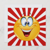 ハッピースマイル招待状- SRF 招待状 (正面/裏面)