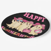 ハッピースマウィーンサマーハロウィンコスチューム幽霊L ペーパープレート (アングル)