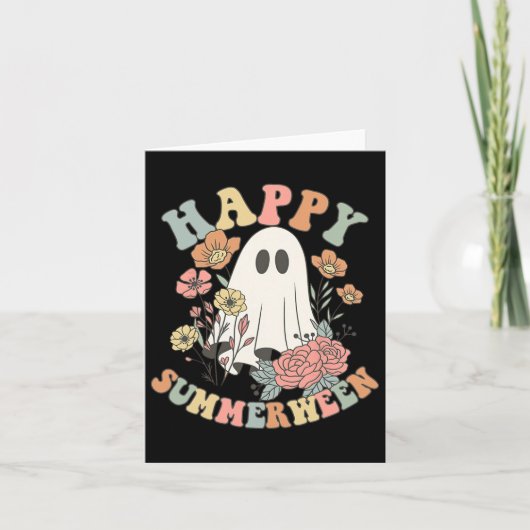 ハッピースマウィーンハロウィーンサマーフローラ幽霊 カード (正面)