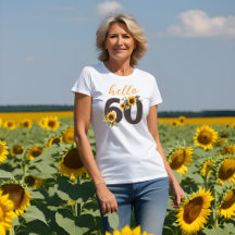 ハッピースリースコア　女性用Tシャツ　ひまわり