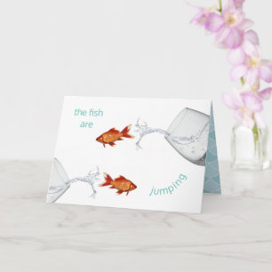 ハッピースリープイヤー誕生日魚座ユニーククール魚 カード