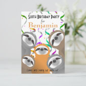 ハッピースロッツバースデーパーティー紙吹雪招待状 招待状 (スタンド正面)
