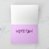 ハッピースンフラワー誕生日カード カード (内部)