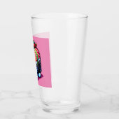 ハッピース転がシ – かわいいピクセルアート日本の食べ物 タンブラーグラス (左)