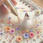 ハッピーズカット結婚ビニールシール シール (正面)