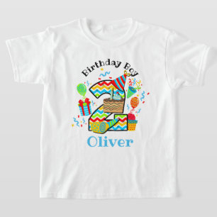ハッピーセカンドバースデーの幼児Tシャツ Tシャツ