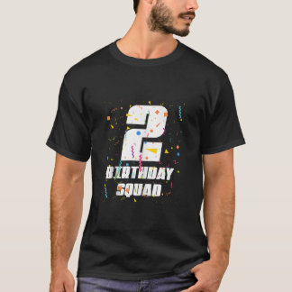 ハッピーセカンドバースデースクワッドハッピーセカンドオールド誕生日 Tシャツ