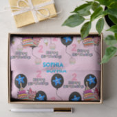 ハッピーセカンドバースデーティッシュペーパー#2ピンク 薄葉紙 (ギフト)