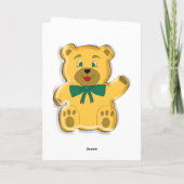 ハッピーセカンドバースデーテディベアカード カード (裏面)