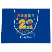 ハッピーセカンドバースデーラージ抱き枕 ラージペーパーバッグ (正面)