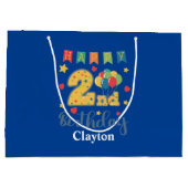 ハッピーセカンドバースデーラージ抱き枕 ラージペーパーバッグ (裏面)