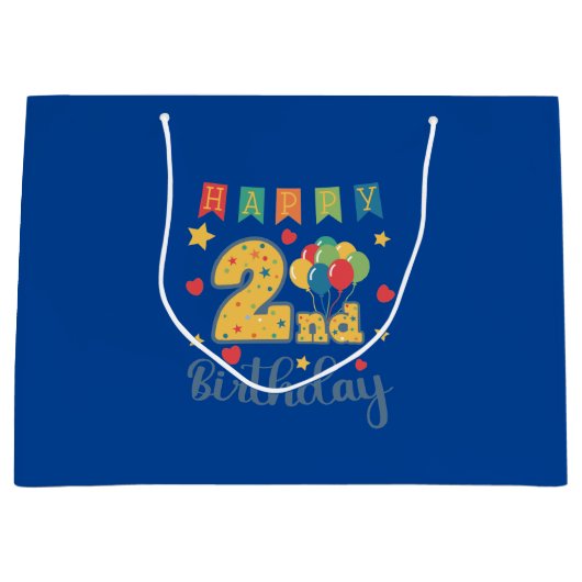 ハッピーセカンドバースデーラージ抱き枕 ラージペーパーバッグ (正面)