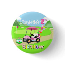 ハッピーセカンドバースデー水玉模様ピンクゴガーリールフ