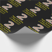 ハッピーセカンドバースデー&メリークリスマス,名前をカスタムする ラッピングペーパー (角)