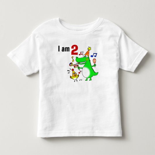 ハッピーセカンドバースデー（2歳） トドラーTシャツ (正面)