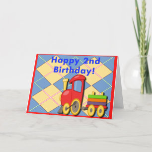 ハッピーセカンド誕生日トレイン カード