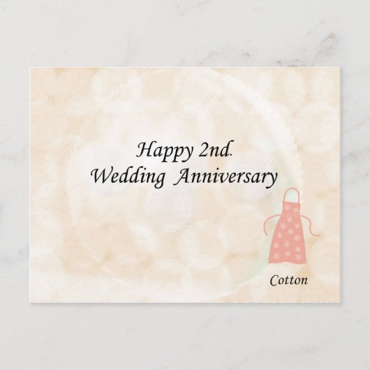ハッピーセカンド。の結婚記念日 ポストカード (正面)