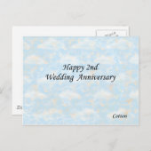 ハッピーセカンド。の結婚記念日 ポストカード (正面/裏面)