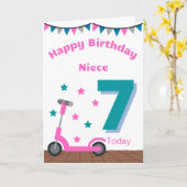 ハッピーセフ誕生日姪 カード (黄色い花)