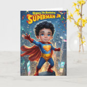 ハッピーセブン誕生日 カード (黄色い花)