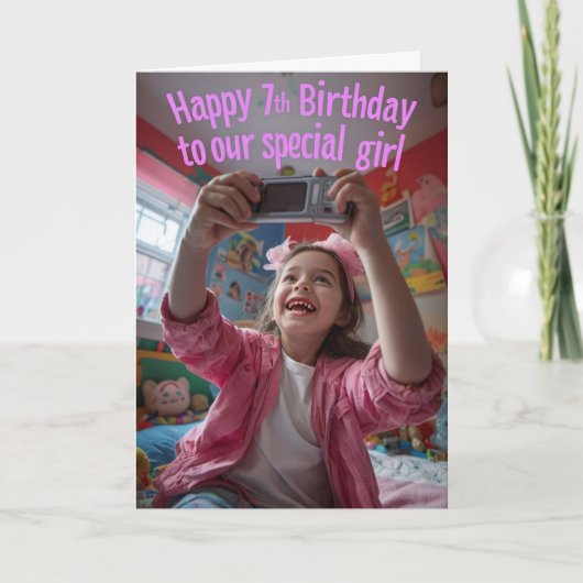 ハッピーセブン誕生日 カード (正面)