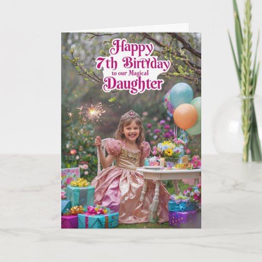 ハッピーセブン誕生日 カード (正面)