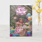 ハッピーセブン誕生日 カード (黄色い花)