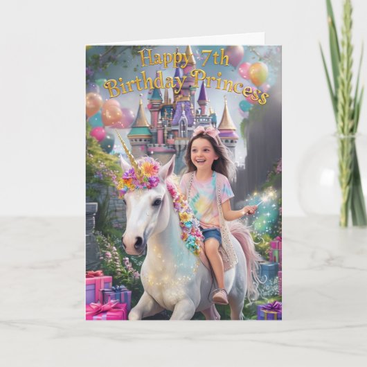 ハッピーセブン誕生日 カード (正面)