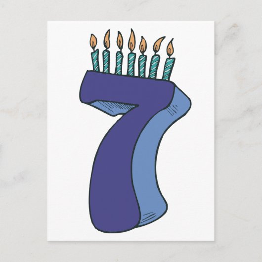 ハッピーセブン誕生日! ポストカード (正面)
