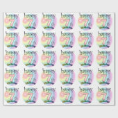 ハッピーセブン誕生日(ローゼ) ラッピングペーパー (フラット)