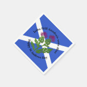 ハッピーセントアンドリューズデイフラッグティスルスモール スタンダードカクテルナプキン (角)