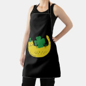 ハッピーセントカティスデイキャッツクリックスおもしろいレプレチョーン猫 エプロン (インサイチュ)
