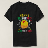 ハッピーセントジョセフスデイイエスカトリック教会マーク Tシャツ (デザイン正面)