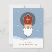 ハッピーセントニコラスデーグリーティングカード シーズンカード (正面)
