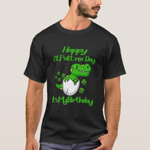 ハッピーセントパットトレックスデイディーノイズマイ誕生日シャーマー Tシャツ