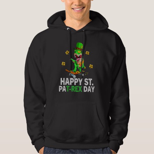 ハッピーセントパットトレックスデイディーノSt patricks dayトドル パーカ (正面)