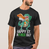 ハッピーセントパットトレックスデイディーノSt patricks dayトドル Tシャツ (正面)