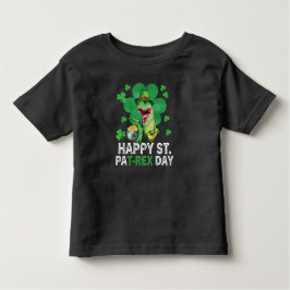 ハッピーセントパットトレックスデイビノダントドラーSt patricks トドラーTシャツ