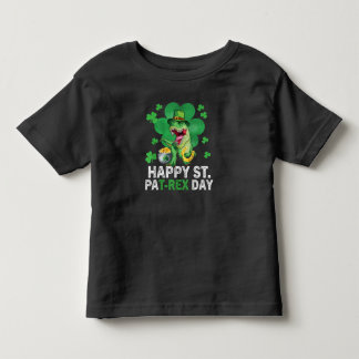ハッピーセントパットトレックスデイビノダントドラーSt patricks トドラーTシャツ