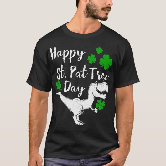 ハッピーセントパットトレックスデイビノーズSt patricks day Tシャツ (正面)
