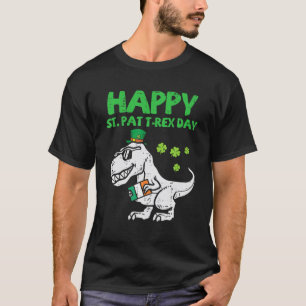 ハッピーセントパットトレックスデイSアイリッシュディノサウラストレックスボーイ Tシャツ