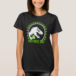 ハッピーセントパットレックスデイセントパトリックパトレックス恐竜 Tシャツ
