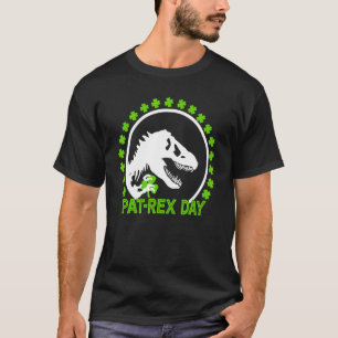 ハッピーセントパットレックスデイセントパトリックパトレックス恐竜 Tシャツ