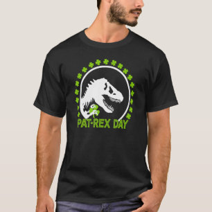 ハッピーセントパットレックスデイセントパトリックパトレックス恐竜 Tシャツ