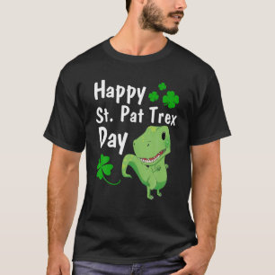 ハッピーセントパットレックスデイディノセントパトリックズデイキッズT Tシャツ