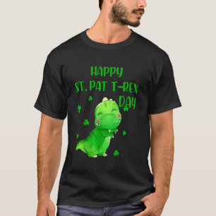 ハッピーセントパットレックスデイディーノモンスタートラックパッツクスD Tシャツ